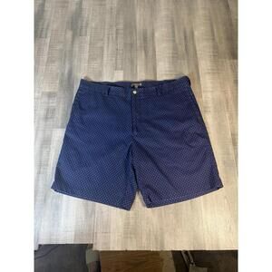 Peter Millar Shorts Mens 38 Blue Crown Sport Golf Performance Stretch Polka Dot